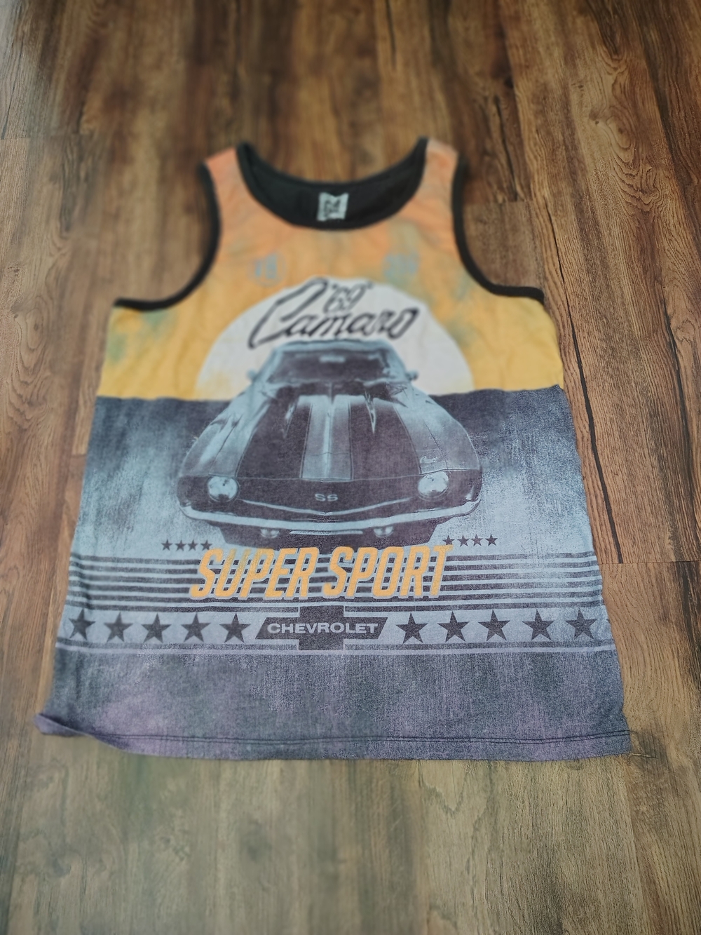 Camaro Super Sport Graphic Tank Top - Yellow & Black